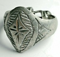SCARCE ANCIENT ROMAN LEGIONARY SILVER RING ENGRAVINGS 