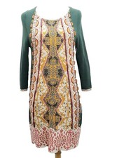 Anthropologie Knitted & Knotted Whimsey BlogFave Beaded Lanka Sweater Dress S