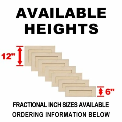 KENDOR Unfinished Maple Shaker Drawer Fronts