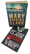 Where Are You Now? & All Dressed In White Books by Mary Higgins Clark (pb)