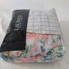 Lauren Ralph Lauren MACEY Duvet Cover Set King Floral/Plaid 3PC