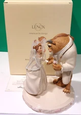 LENOX BEAUTY and the BEAST Disney Cake Topper Belle sculpture - NEW in BOX w COA