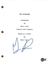 Gianni Russo Signed Autograph The Godfather Movie Script Carlo Rizzi Beckett COA