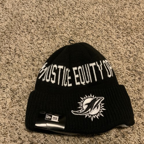 Justice Knit Hat Black/White NWT 2021 