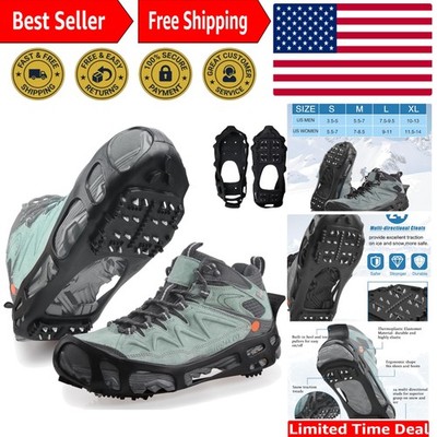Versatile Ice Traction Cleats with Aggressive Steel Studs for Ultimate Safety