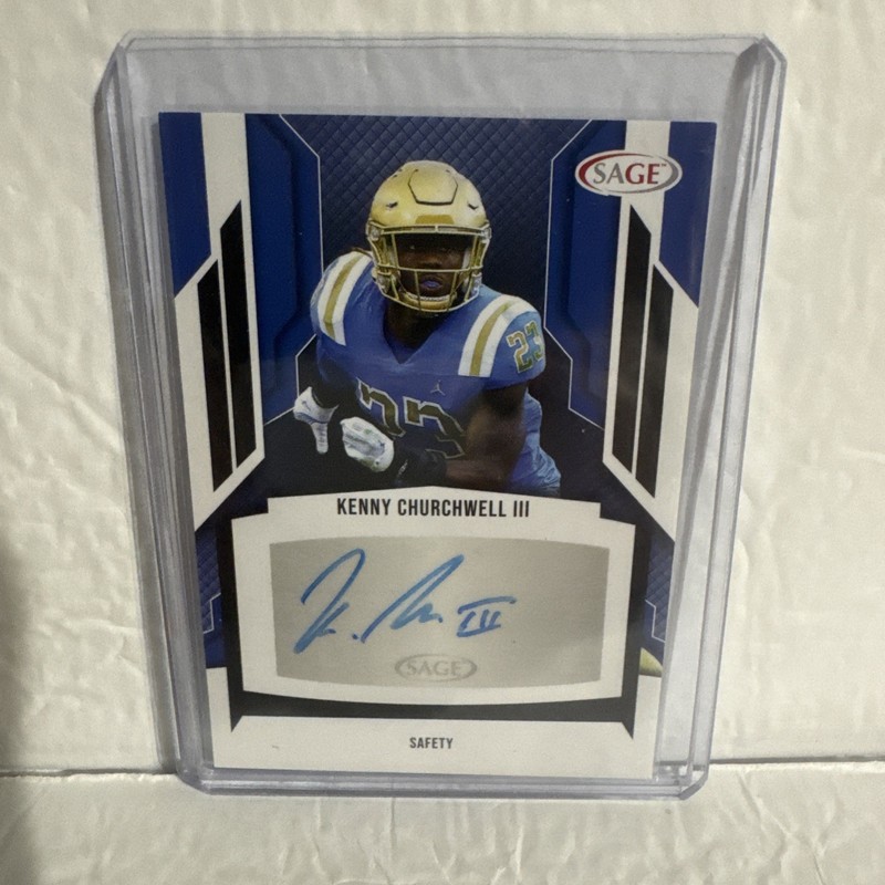 2024 SAGE Kenny Churchwell III Rookie Autograph Card- UCLA