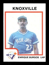 1987 ProCards Knoxville Blue Jays 1510 Enrique Burgos BXCP30