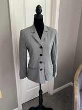 Talbots Petites Blazer Size 2 Black And Cream Made In USA