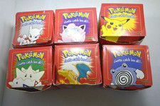Pokemon Toys 1999 Burger King 23k Gold Plated Trading Card SET OF 6 Complete