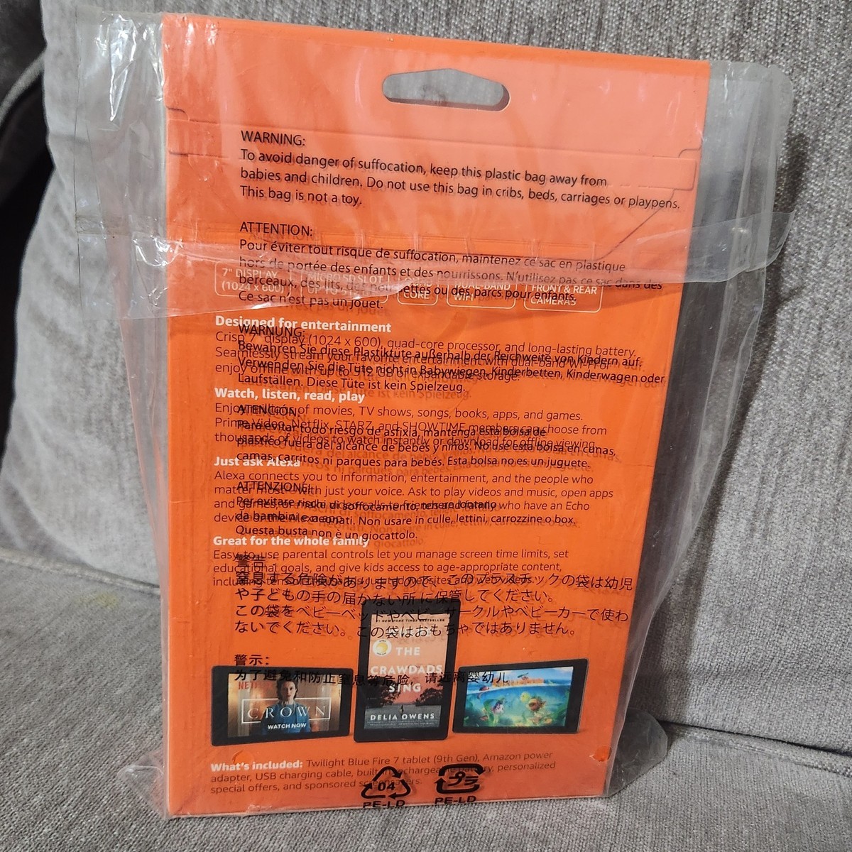 Amazon Fire (9th Generation) 16GB, Wi-Fi, 7in Twilight Blue