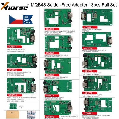 Xhorse XDNPM3GL MQB48 Full Set 13 Adapters For Muti-PROG/VVDI PROG/Key Tool Plus