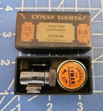 Vintage LYMAN 17 S TARGET Front Sight With Inserts Rifle Parts!