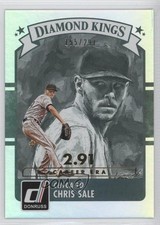 2016 Panini Donruss Diamond Kings Stat Line Career 155/291 Chris Sale #6 0j6