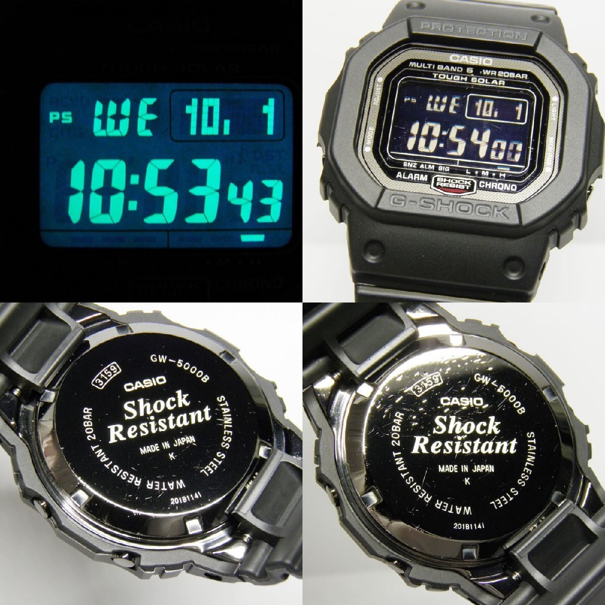 GW 5000B 1JR Screw Back Inverted LCD Model CASIO … - image 5