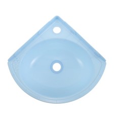 Corner Wall Mounted Bathroom Sink Triangular Wall Hung Vessel Sink For Small