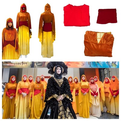 Star Wars The Phantom Menace:Padme Naberrie Amidala Cosplay Costume Dress outfit