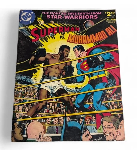 Superman Vs Muhammad Ali Vol #7 C-56 1978 Vintage Oversize Whitman DC Comic Book