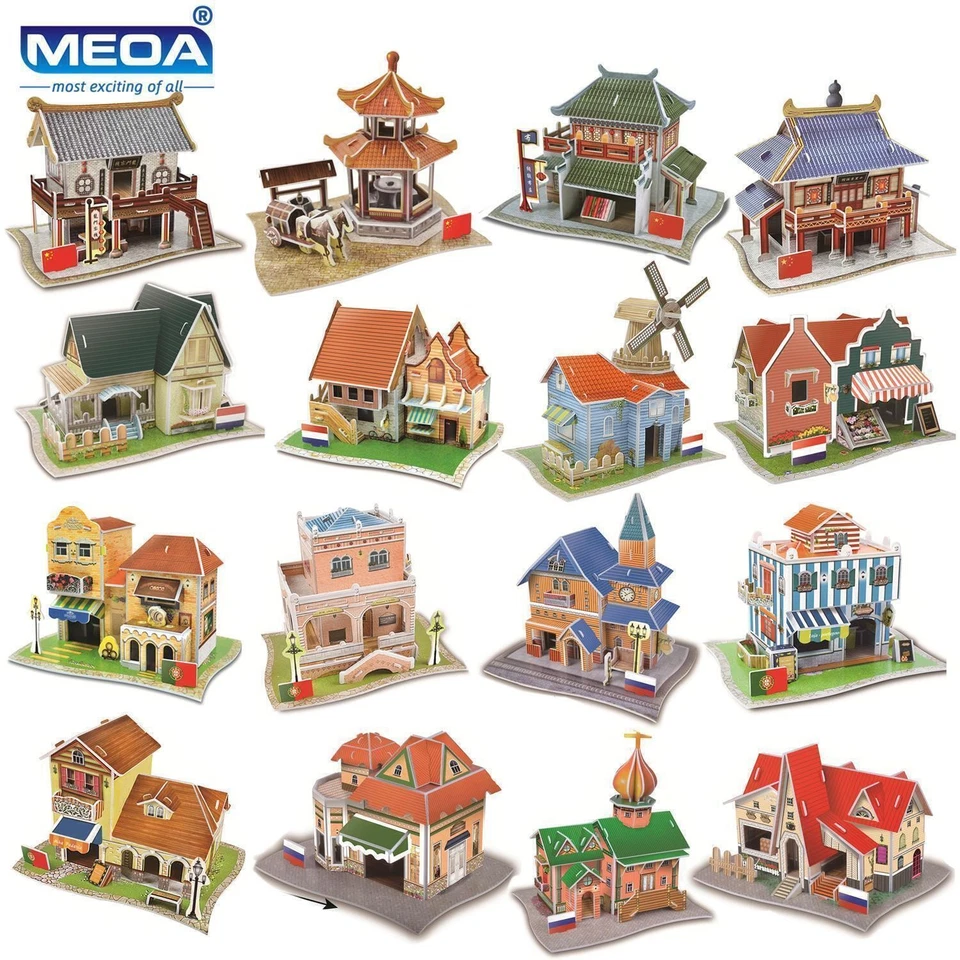 New 3D Puzzle DIY World Famous Architecture Building Puzzles Toys Gift Model - Image 2 of 4