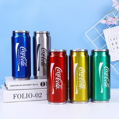 500ML Stainless Steel Coca Cola Thermos Insulated Water Bottle Travel Mug Cup #