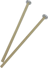 TUOREN 1 Pair Bell Mallets Percussion Oval Metal Head Glockenspiel Sticks 8.5