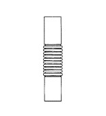 ZCL 18 Corrugated Connector FI18 Gray