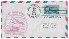 30TH ANNIVERSARY US AIR MAIL COVER 1948 NATIONAL AIRPORT CACHET