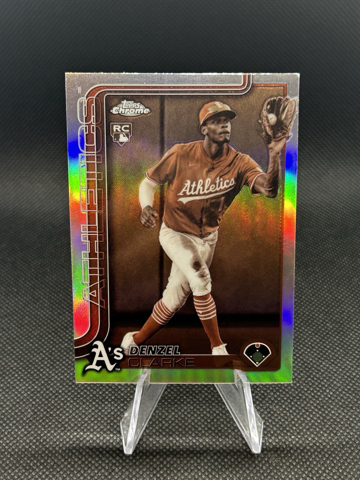 2025 Topps Chrome Update Sepia Refractor Denzel Clarke RC #USC15