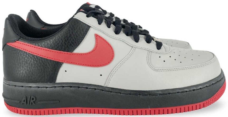 Nike Air Force 1 '07 Grey Red for Sale | Authenticity Guaranteed