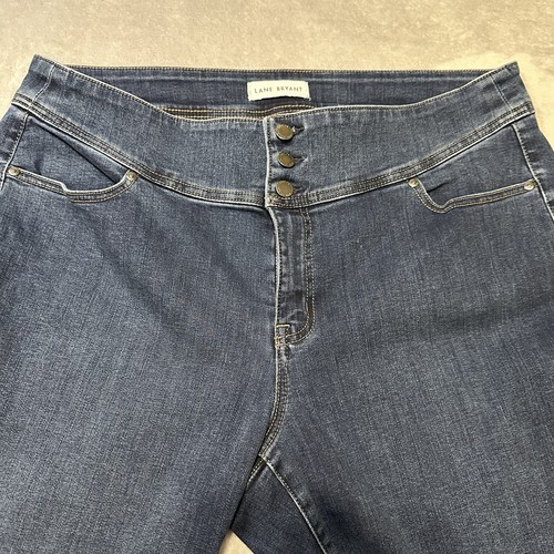 3 Pair Lane Bryant Jeans Size 20 High-Rise Jegging 3 Button Zip Flex Magic Waist - 第 17/21 張圖片