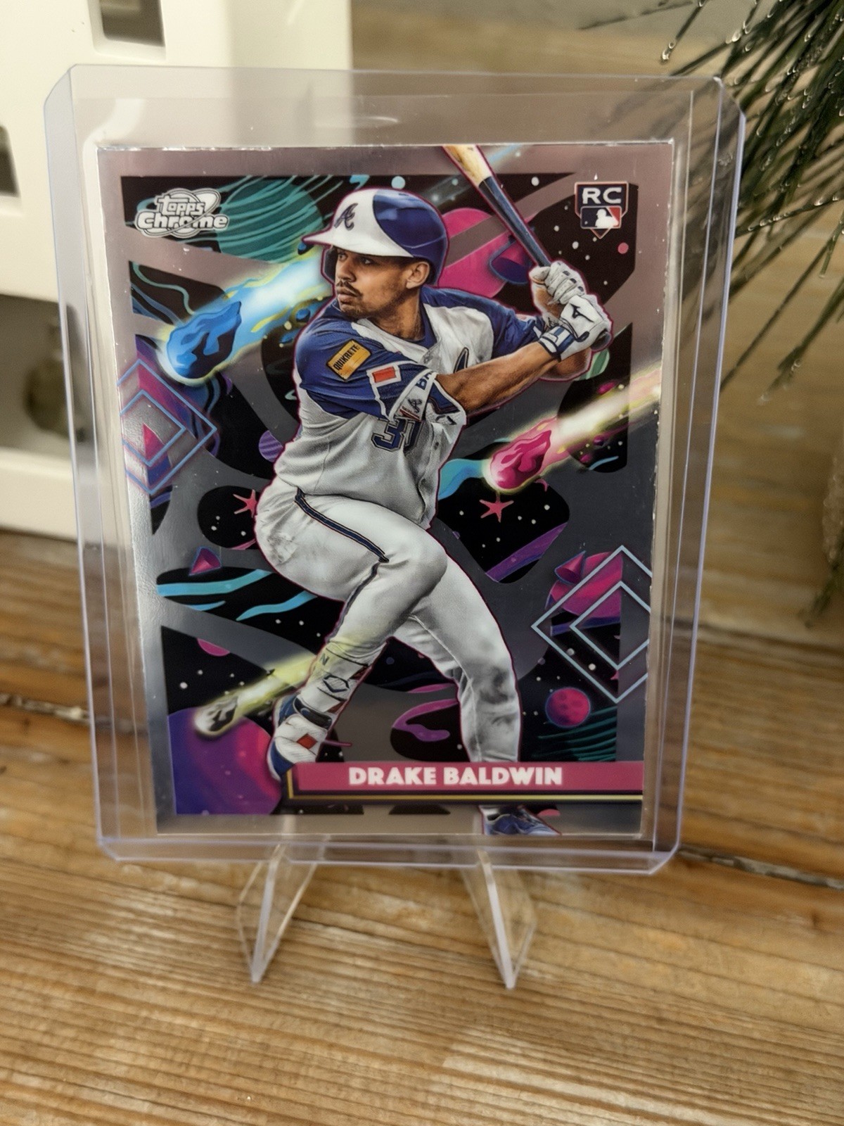 2025 Topps Chrome Cosmic Drake Baldwin #96 (RC) - ROY Braves