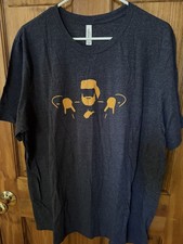 West Virginia University Mountaineers Horns Down Shirt XXL T-shirt Blue WVU Soft