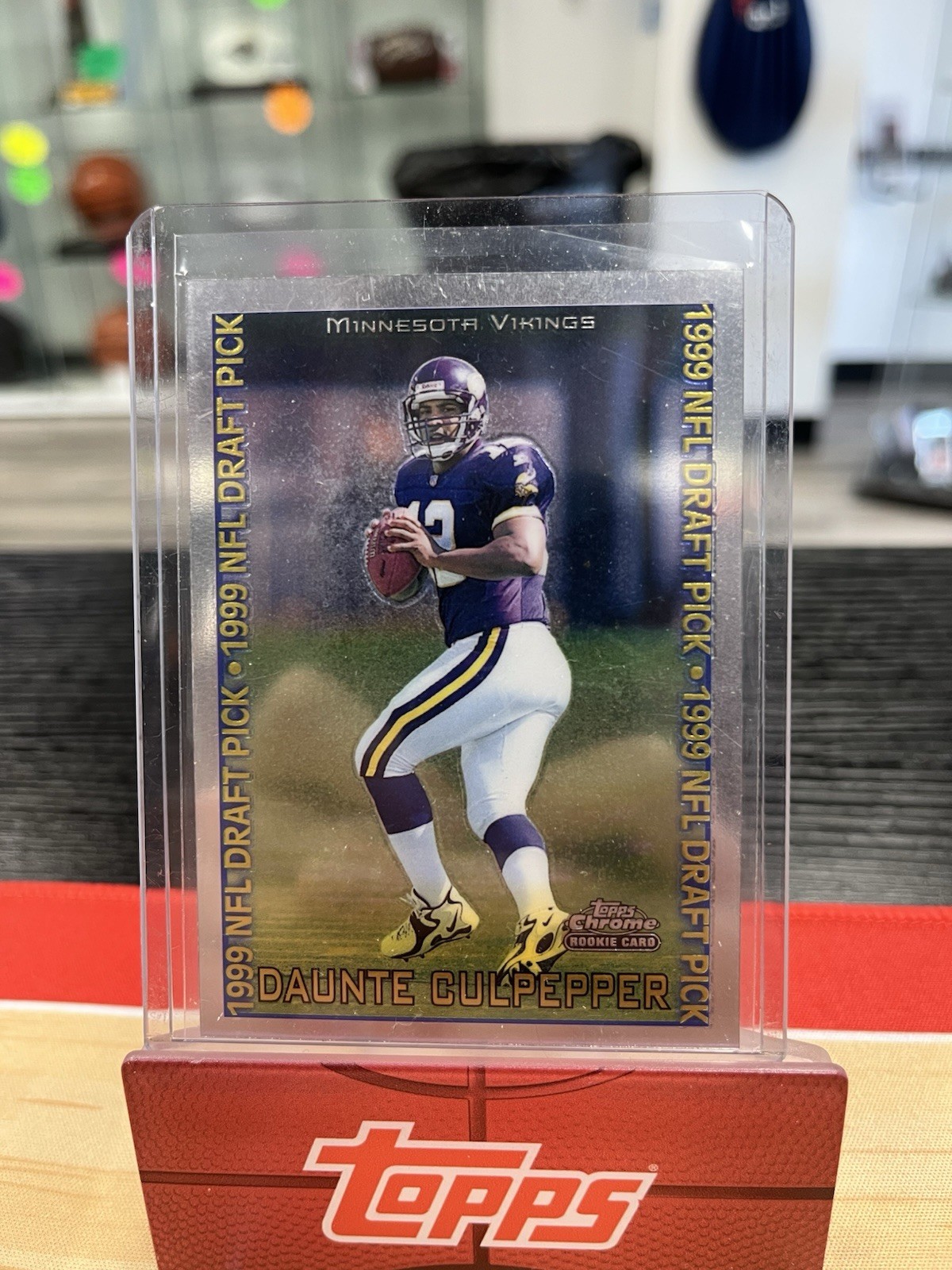 1999 Topps Chrome Football Daunte Culpepper Rookie Card #136