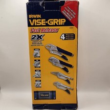 IRWIN 4 Piece Original Locking Pliers Set Pla...