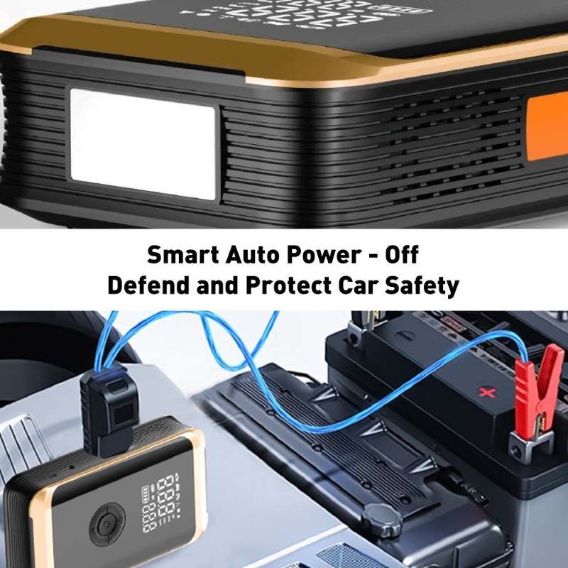 69800mAh Car Jump Starter with Air Compressor Battery Jumper Box Charger Booster