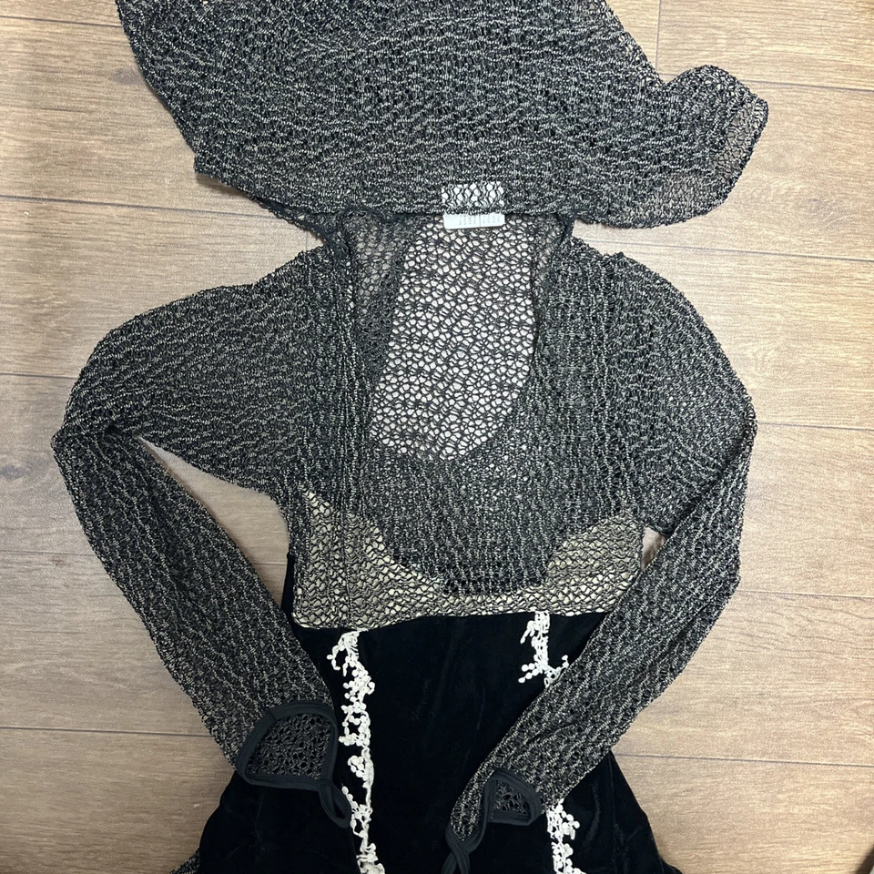 Yandy Ursula Pulpo Tentáculo Sexy Disfraz Mediano Corsé Terciopelo Cota de Malla ☼ Foto 2 de 4