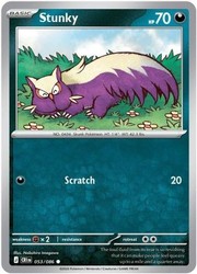 Stunky 053/086 Common Chaos Rising Pokemon Card