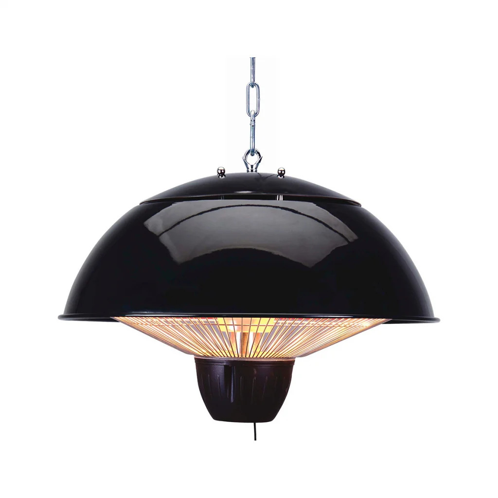 Outdoor Heater Black Onyx LED Pendant IP34 Zink ZR-38833-BLK