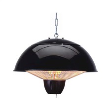 Image of Outdoor Heater Black Onyx LED Pendant IP34 Zink ZR-38833-BLK