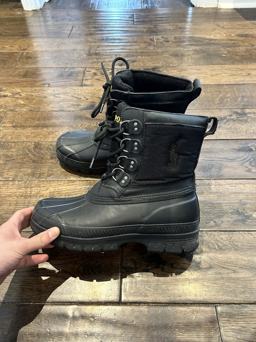 Polo Ralph Lauren Black Rubber Boots for Men for Sale - Shop New
