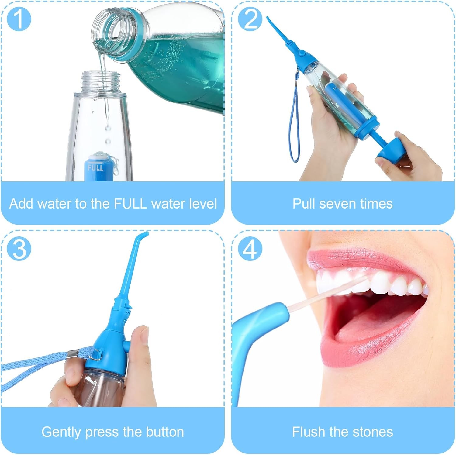 Water Dental Flosser for Teeth Oral Irrigator Cleaner Non Blue 