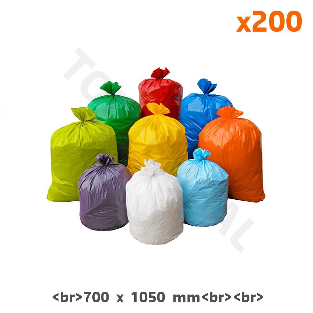 Sac poubelle vert 110L fini les fuites et déchirures avec le plastique PEBD 40µ