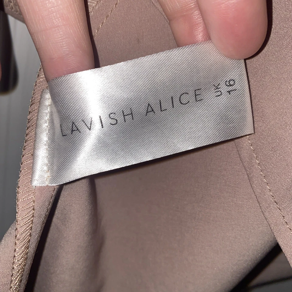 Lavish Alice Woman’s Blouse Size 18 Long Sleeved New Tags Asymmetrical Edge - Image 4 of 4