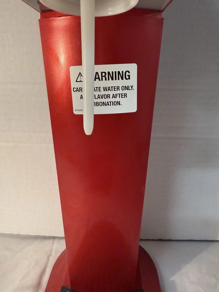 Máquina de refrigerante vermelha SodaSteam 16" de altura - Imagem 4 de 4