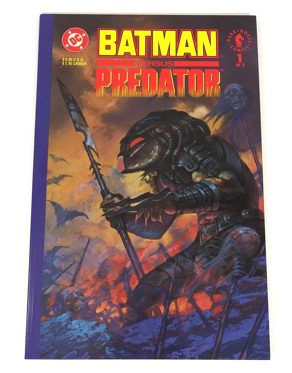 Batman Versus Predator 1-3+#1 Variant Cover (Dark Horse 1991
