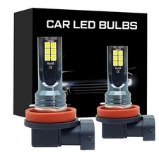 2PCS H11 LED Headlight 6000K Hi/Low Beam DRL Fog Car Bulbs Kit Canbus Error Free