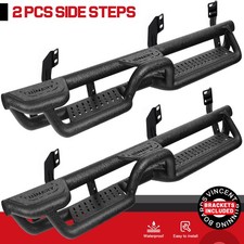 Drop Steps Fit 2005-2026 Nissan Frontier Crew Cab Black 4step Bar Running Boards