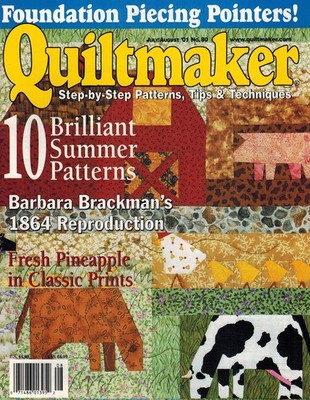 QUILTMAKER MAGAZINE, JULY/AUGUST '01 NO. 80 Single Issue Magazine
