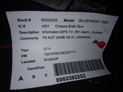 Chassis ECM Information-gps-tv Multimedia Player Fits 14-15 REGAL 426727