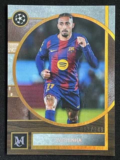 Raphinha 2025-26 Topps Museum Collection UCC Gold Base /249 #91
