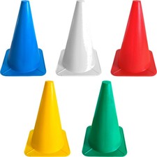 2x Kunststoff Trainingshütchen 24cm Fußballfeld Hütchen Agility Marker Pylonen